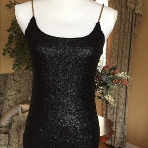 🌹Black sequin dress